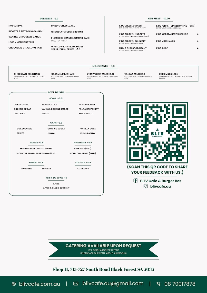 Menu Bliv Cafe & Burger Bar-2